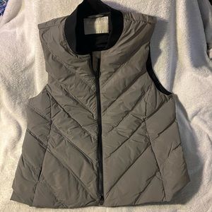 Athleta Grey Puff Vest